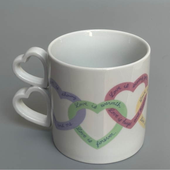 Avon "Love Is..." Mug with Heart Handles - Picture 2 of 7